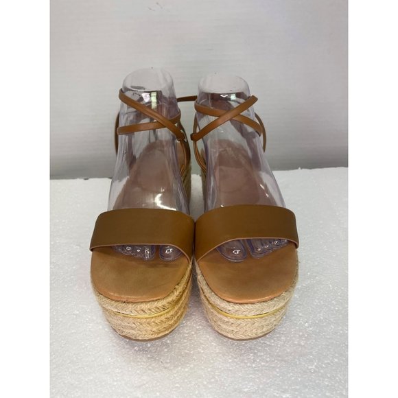 Bleecker & Bond womens size 7.5 Odette Espadrille Wedge Sandal gladiator style - Picture 2 of 16